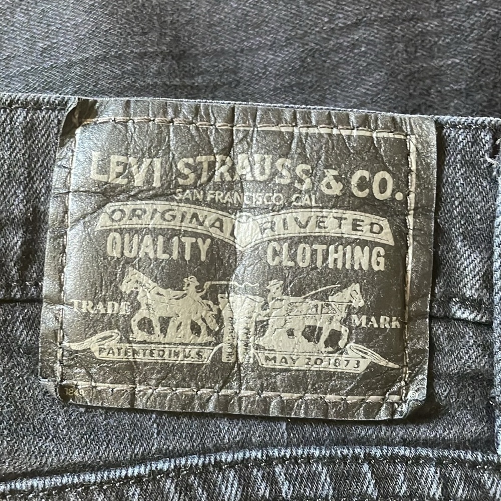 Levis Mens Black Skinny 511 Vintage Worn Denim Jeans 32/29 - Picture 3 of 7